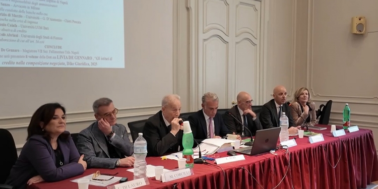 Crisi d&rsquo;impresa, De Gennaro: &ldquo;Rapporto tra banche e imprese in crisi &egrave; un tema centrale&rdquo;